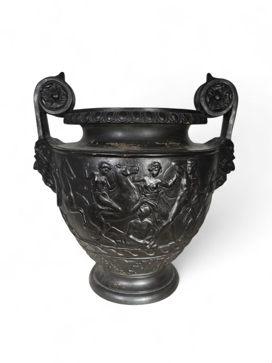 Greek Terracotta Vase, Naples Circa 1900-photo-2