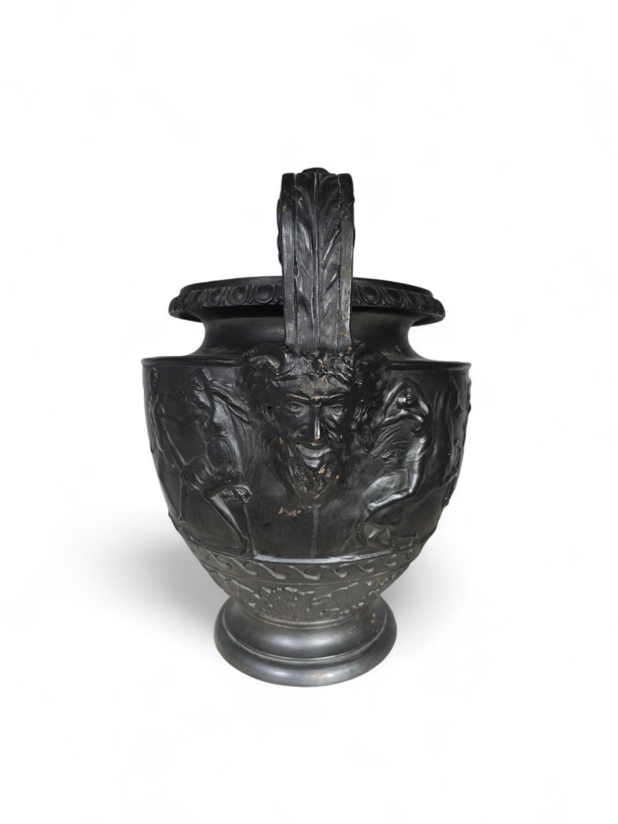 Greek Terracotta Vase, Naples Circa 1900-photo-4