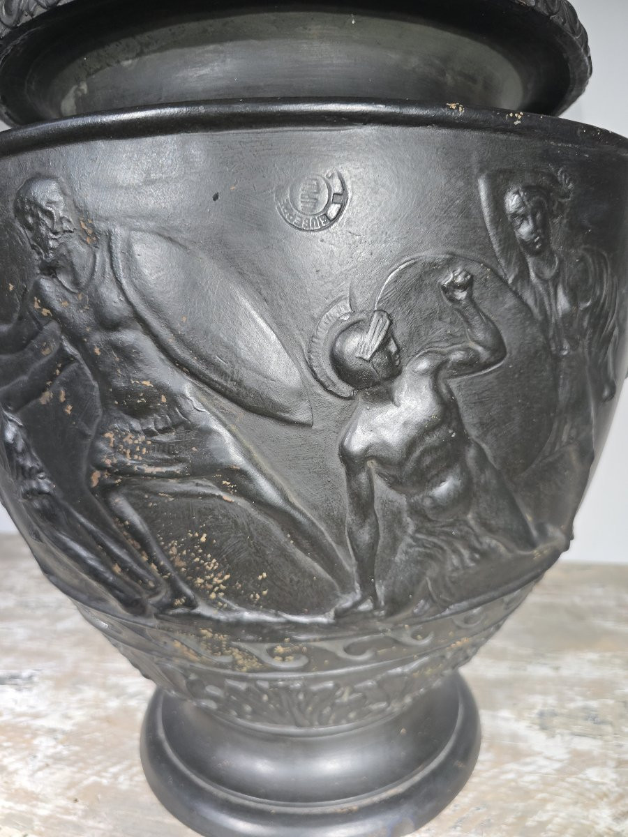 Greek Terracotta Vase, Naples Circa 1900-photo-6