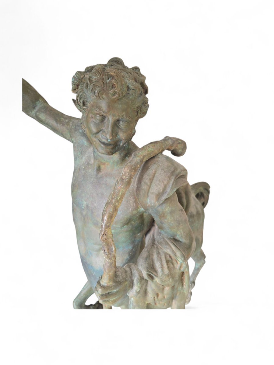 Grande sculpture italienne en bronze d'un centaure, vers 1900-photo-3