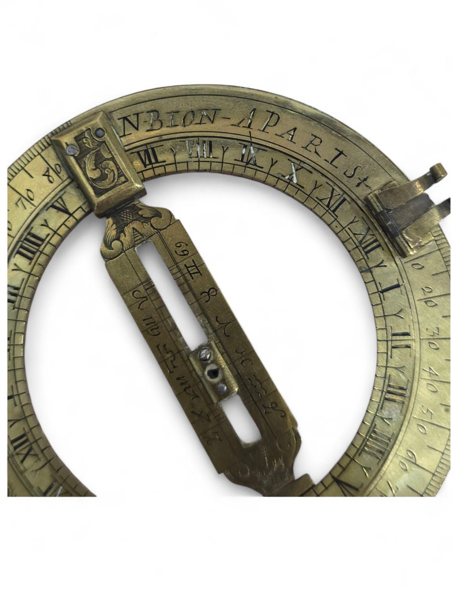 Universal Equinoctial Ring With Sundial, Nicolas Bion, Paris, Circa 1700-photo-4