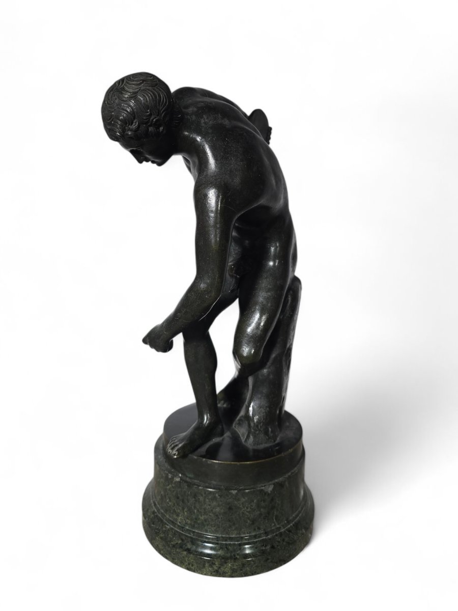 Sculpture en bronze du Discobole, XIXe siècle, Grand Tour-photo-3