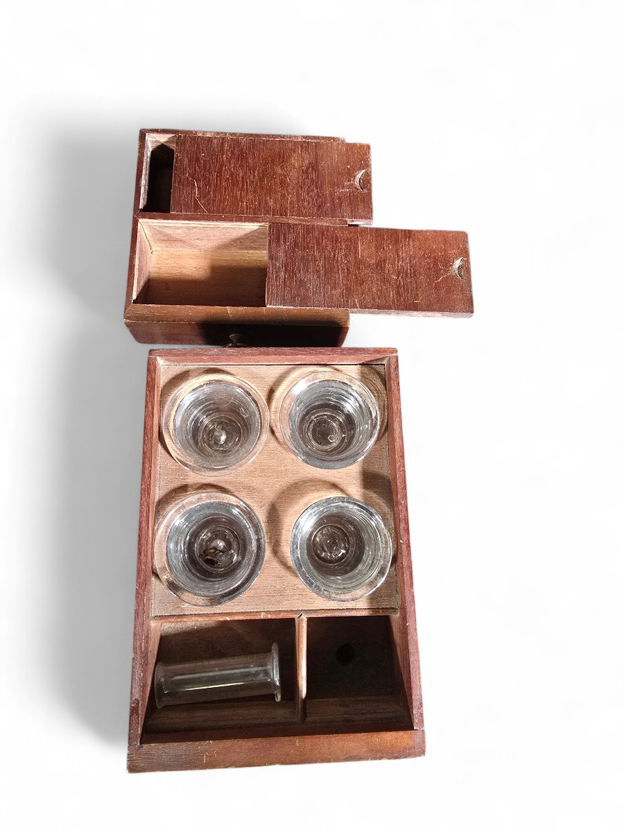 Coffret médical portatif du XIXe siècle avec instruments médicaux partiels-photo-4