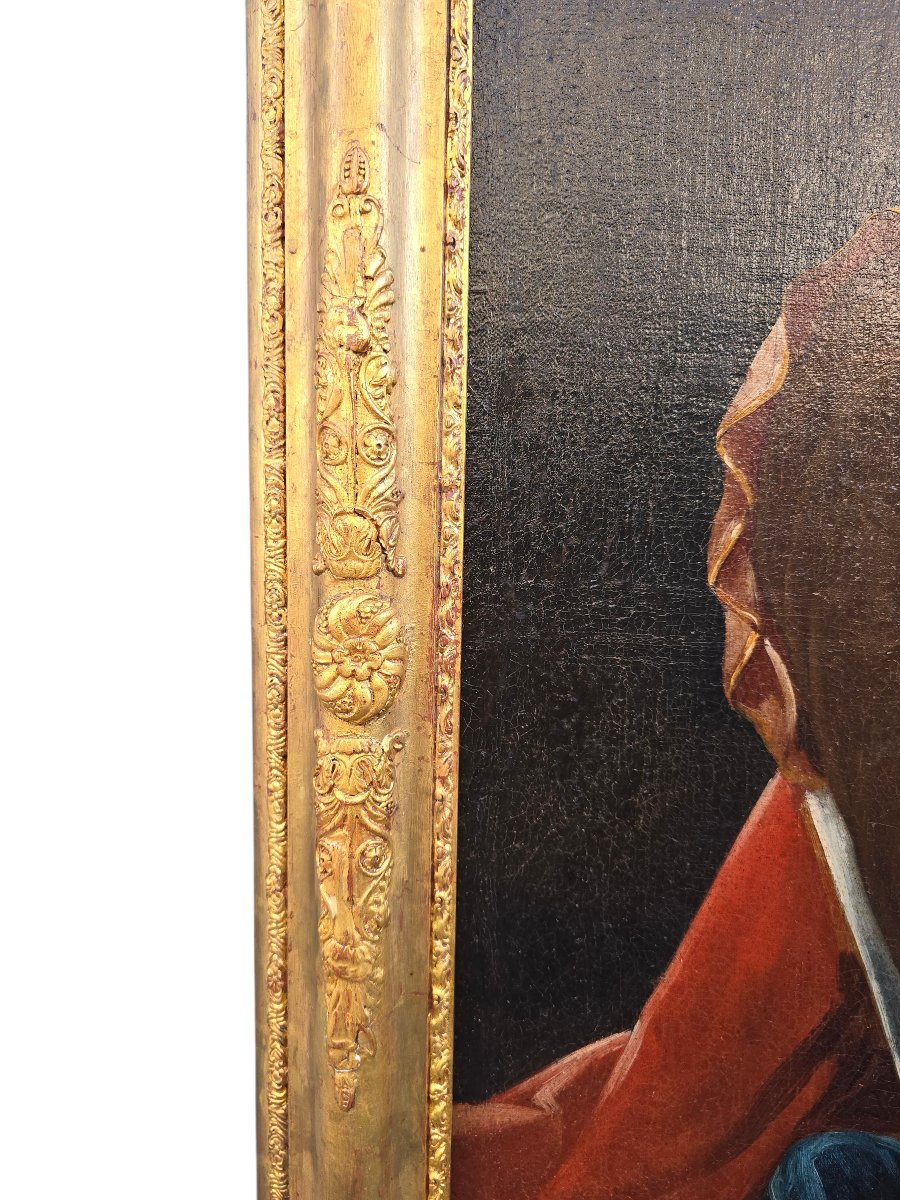 Portrait de Charles de Bourbon en roi de Naples ».  Huile sur toile rentoilée. -photo-3