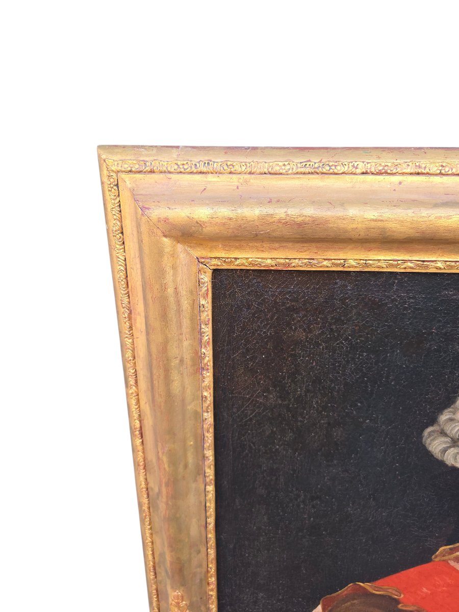 Portrait de Charles de Bourbon en roi de Naples ».  Huile sur toile rentoilée. -photo-4