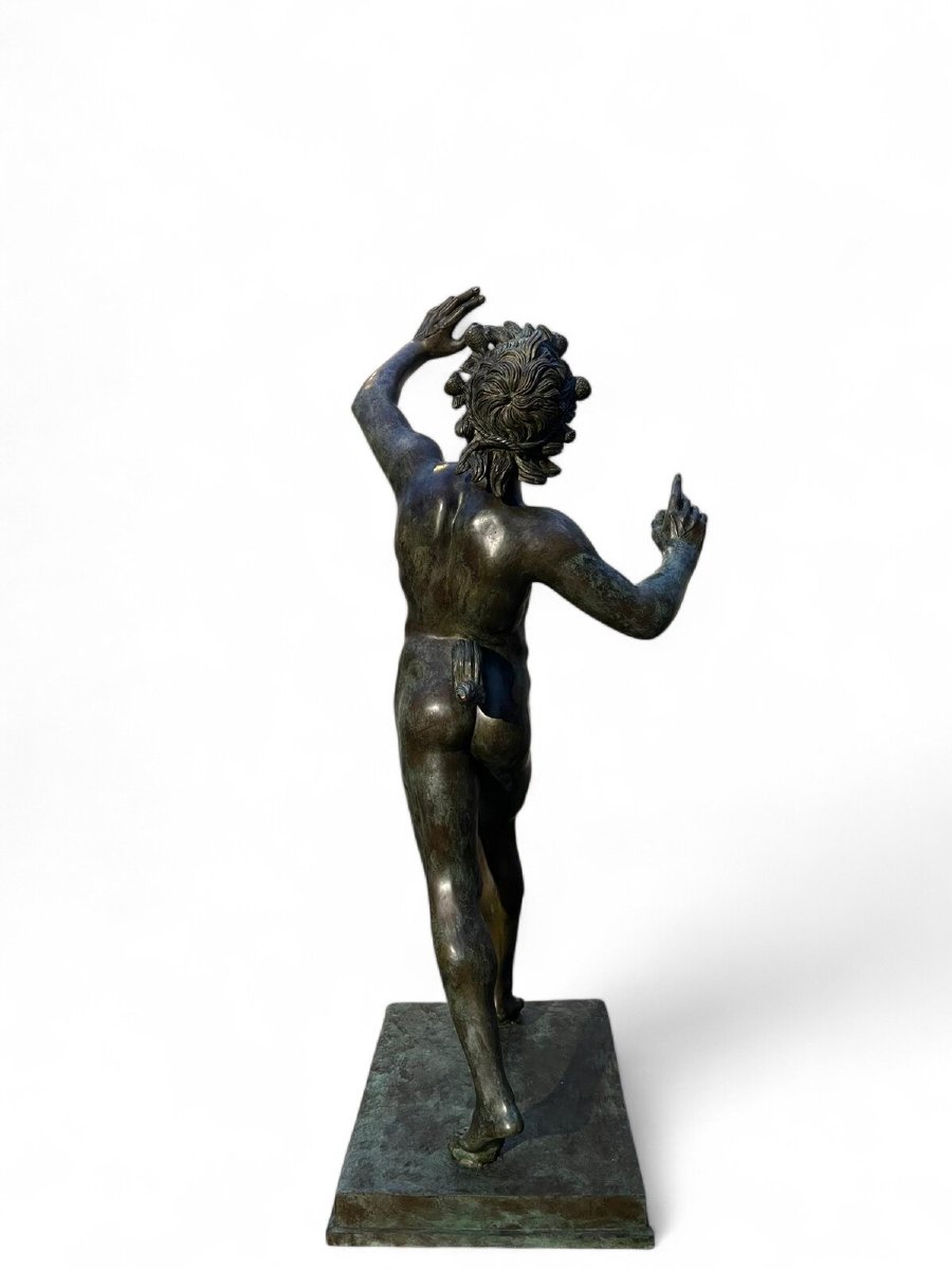 Monumental Bronze Sculpture Of A Faun-photo-2
