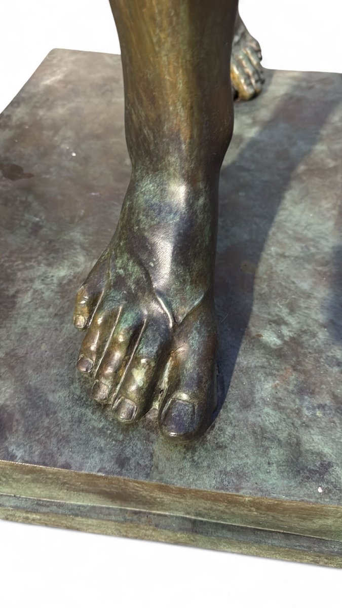 Monumental Bronze Sculpture Of A Faun-photo-1