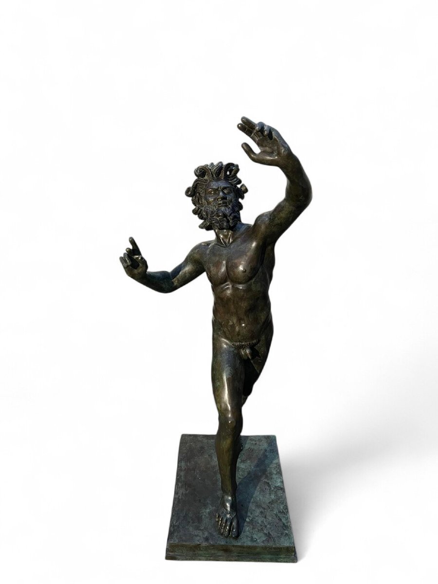Monumental Bronze Sculpture Of A Faun-photo-4