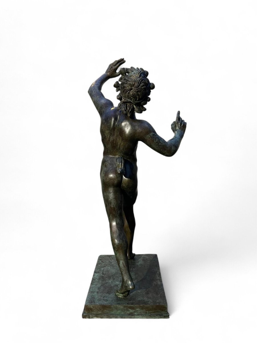 Monumental Bronze Sculpture Of A Faun-photo-6