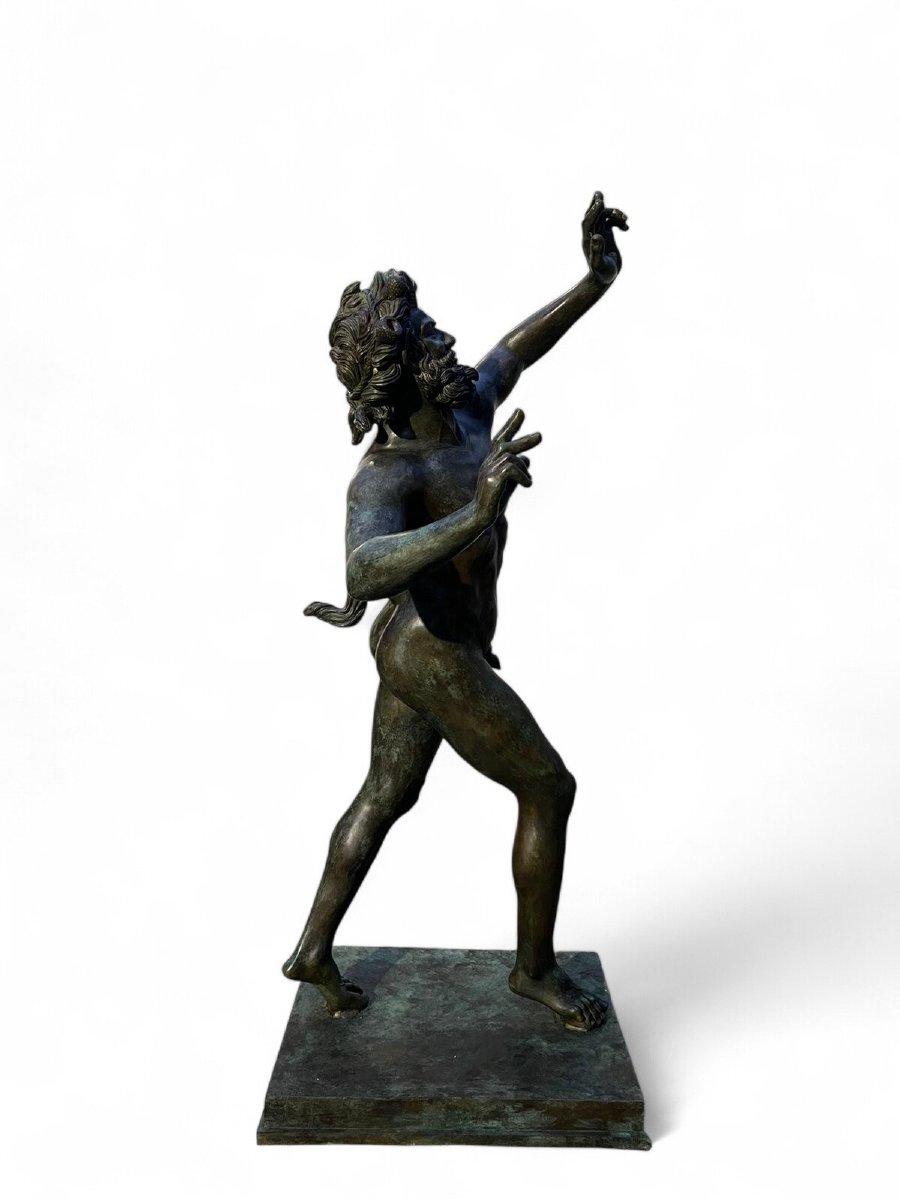 Monumental Bronze Sculpture Of A Faun-photo-7