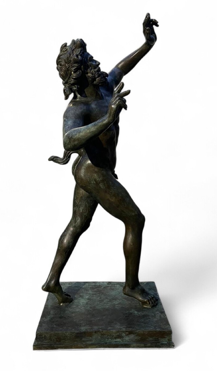 Monumental Bronze Sculpture Of A Faun