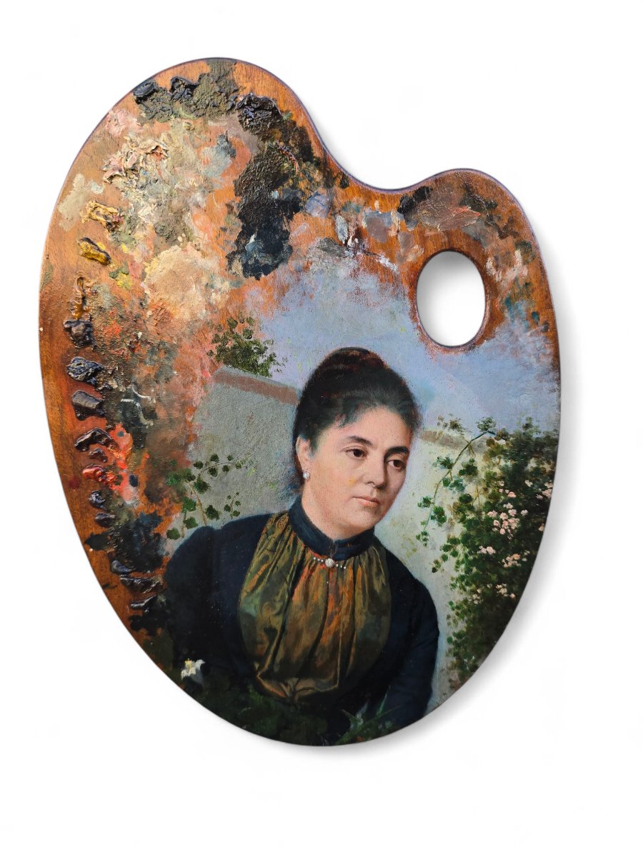 Painter's Palettes, Portraits; 19th Century.-photo-2