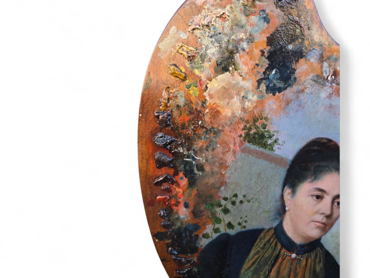 Painter's Palettes, Portraits; 19th Century.-photo-4