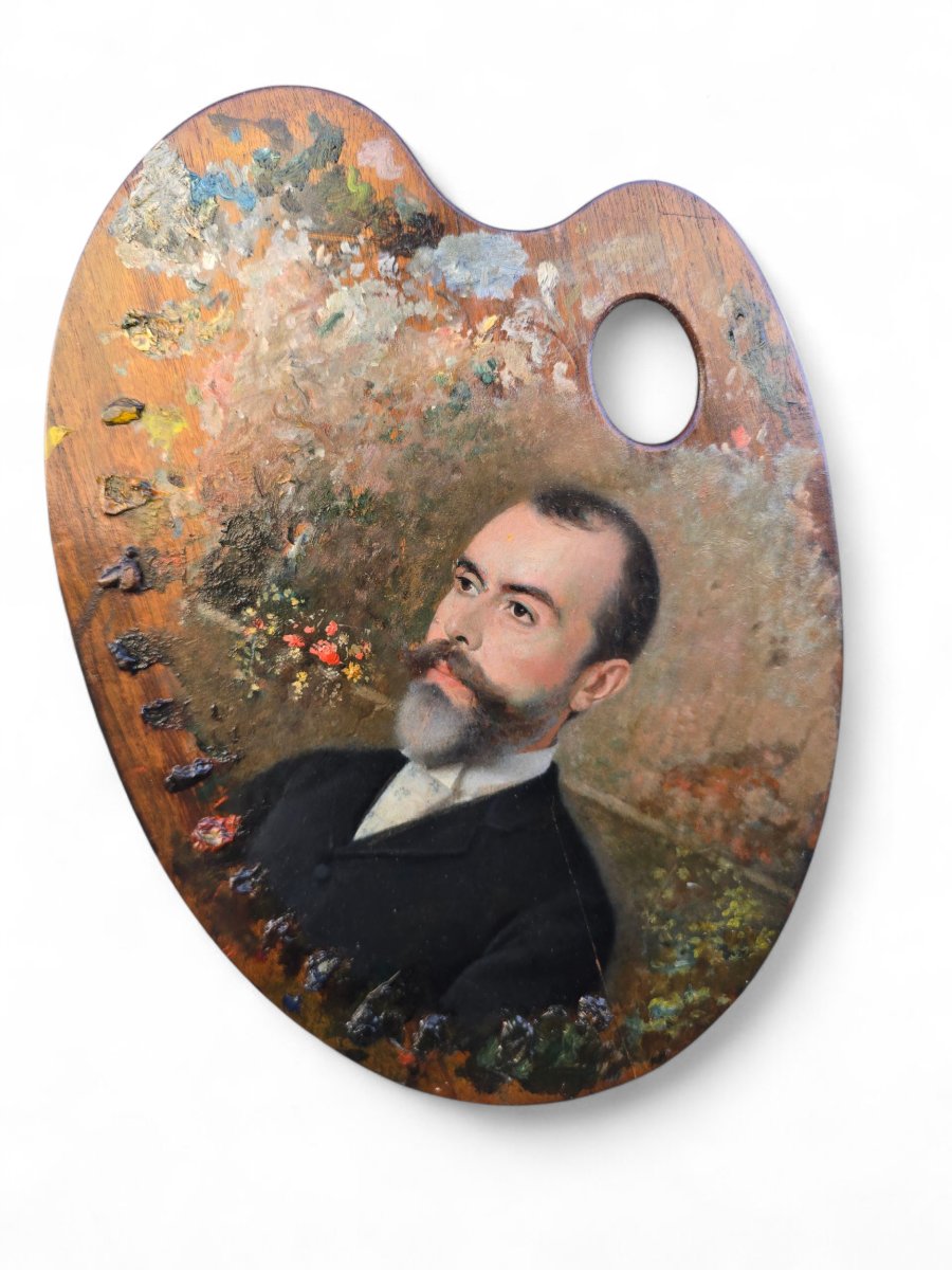Painter's Palettes, Portraits; 19th Century.-photo-3