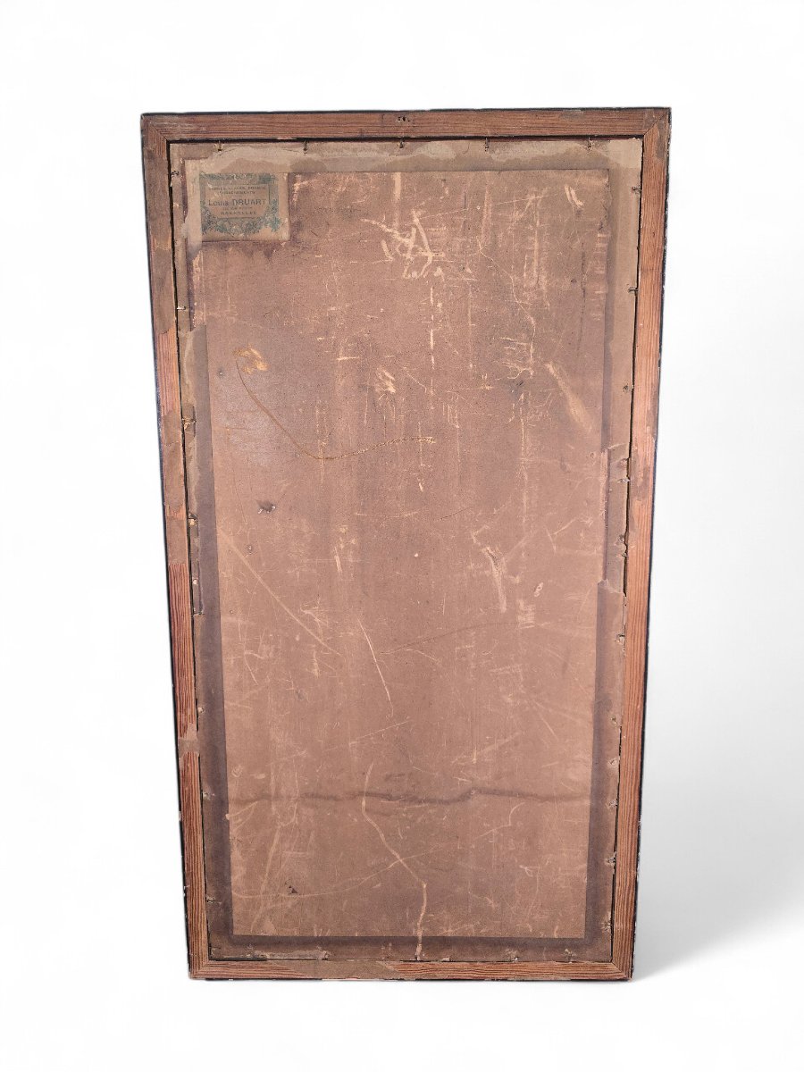 Red Chalk Drawing On Paper, French Art Deco Style, 20th Century-photo-7