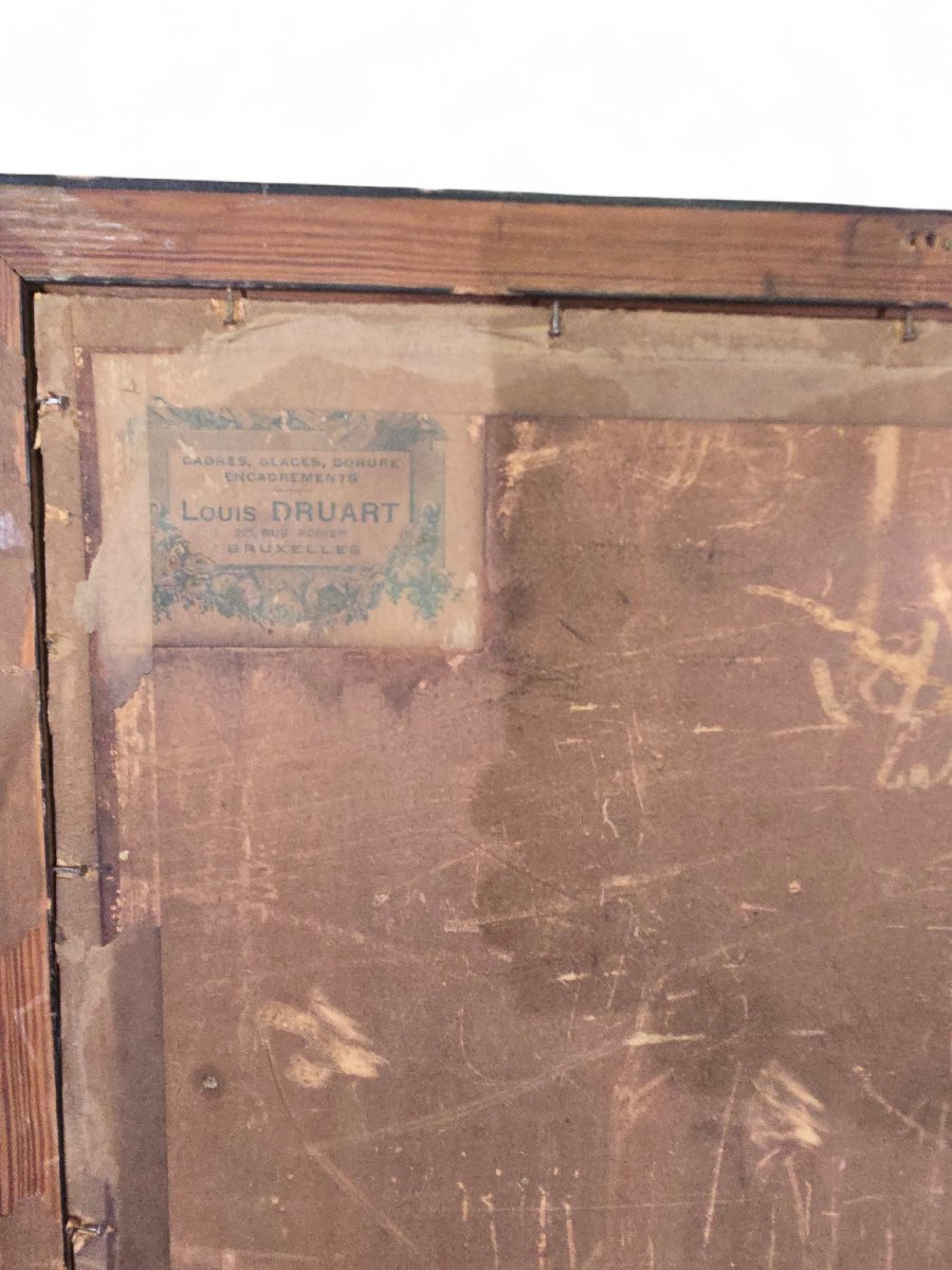 Red Chalk Drawing On Paper, French Art Deco Style, 20th Century-photo-8