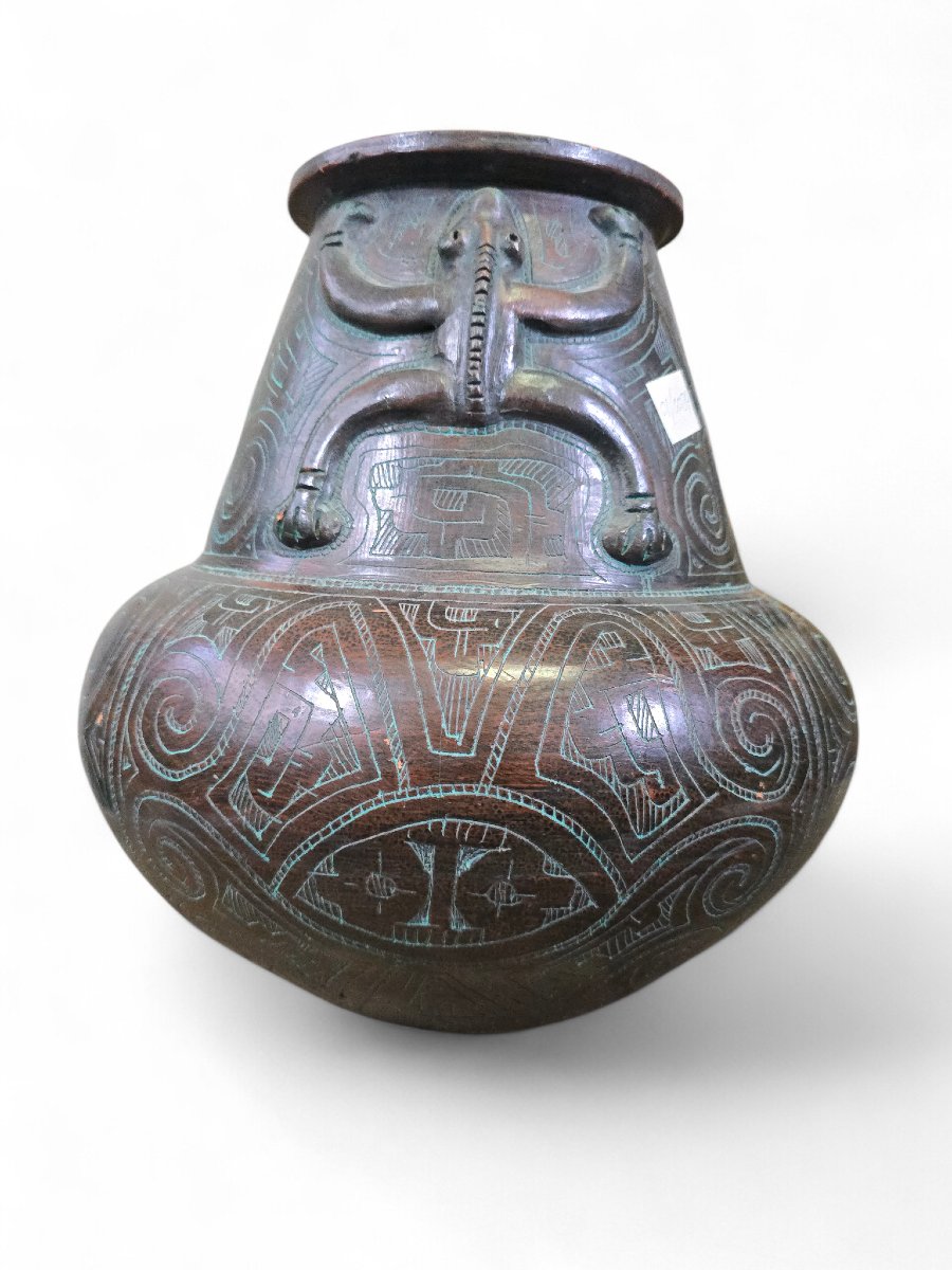 Vase en terre cuite de style Marajoara, XXe siècle-photo-3