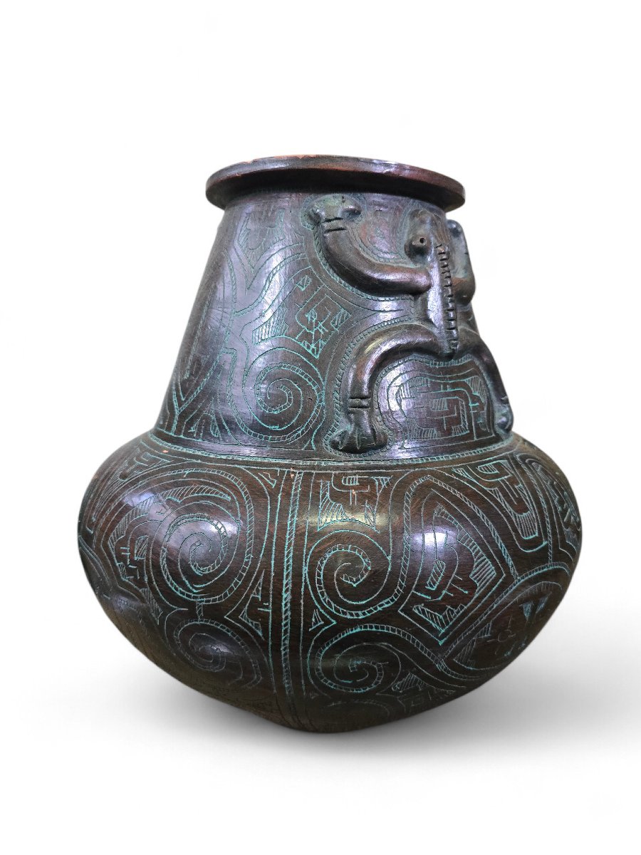 Vase en terre cuite de style Marajoara, XXe siècle-photo-6