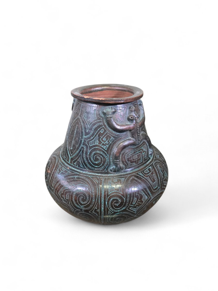 Vase en terre cuite de style Marajoara, XXe siècle-photo-7