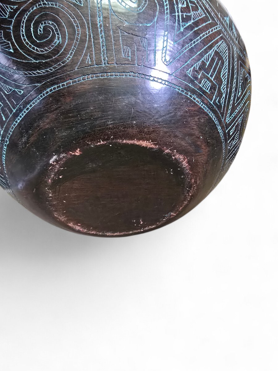 Vase en terre cuite de style Marajoara, XXe siècle-photo-8