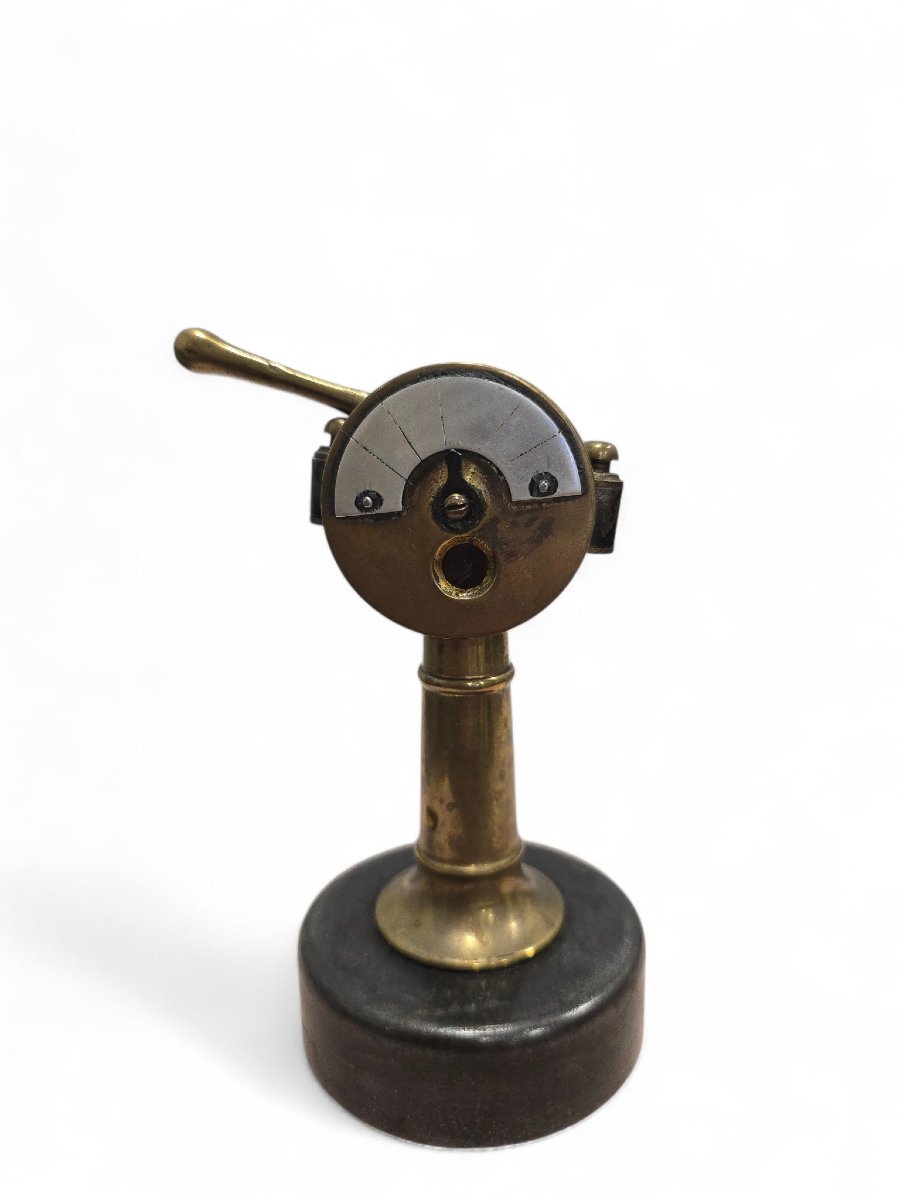 German Bronze Cigar Cutter In The Shape Of A Telegraph, Circa 1930-photo-3