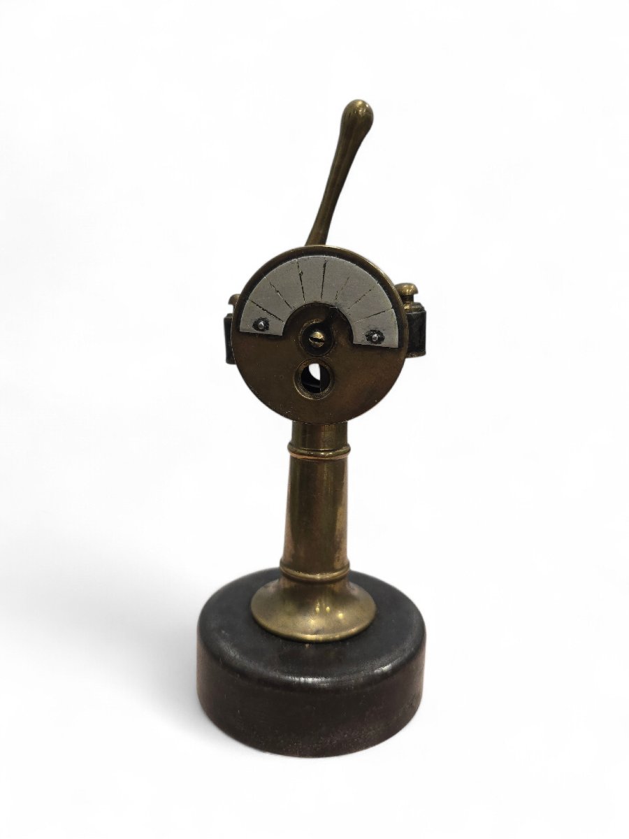 German Bronze Cigar Cutter In The Shape Of A Telegraph, Circa 1930-photo-3