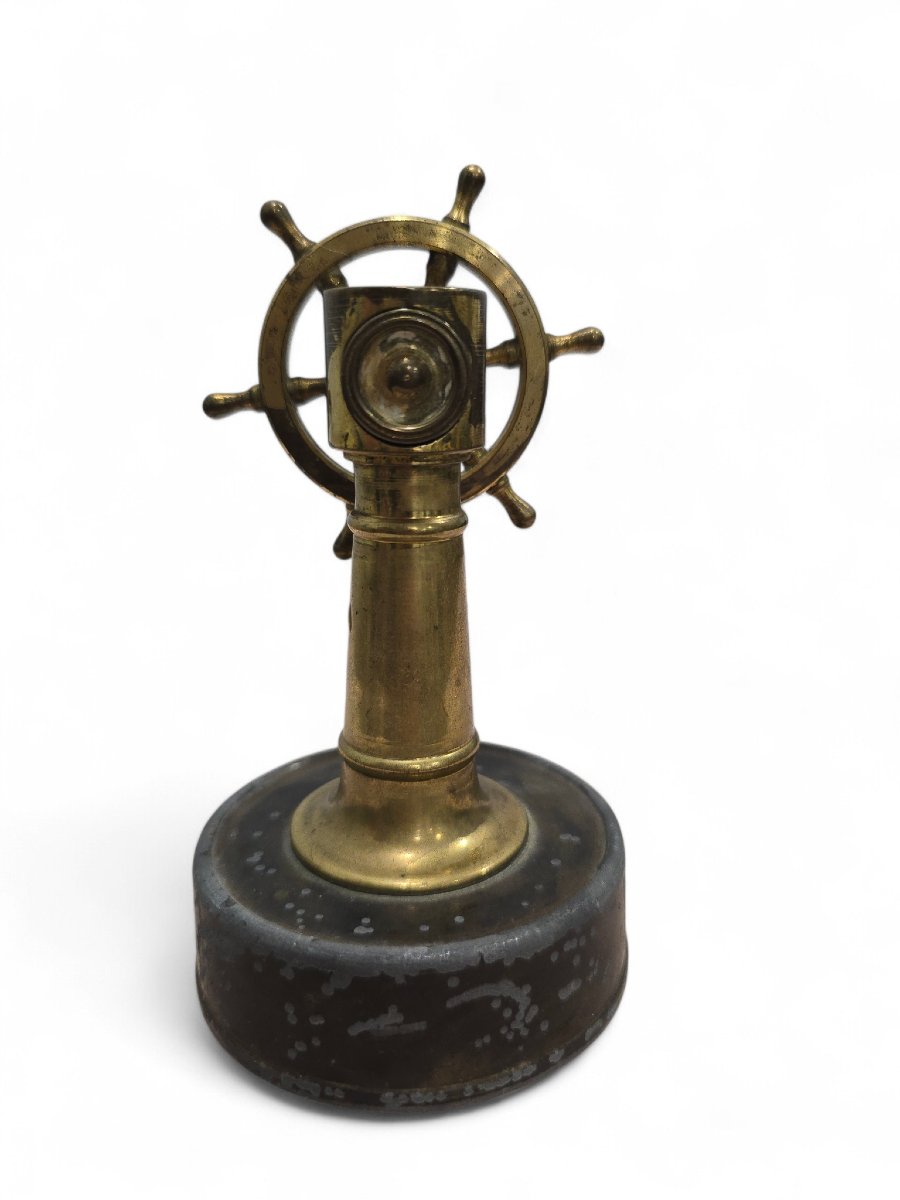 German Bronze Cigar Cutter In The Shape Of A Telegraph, Circa 1930-photo-4