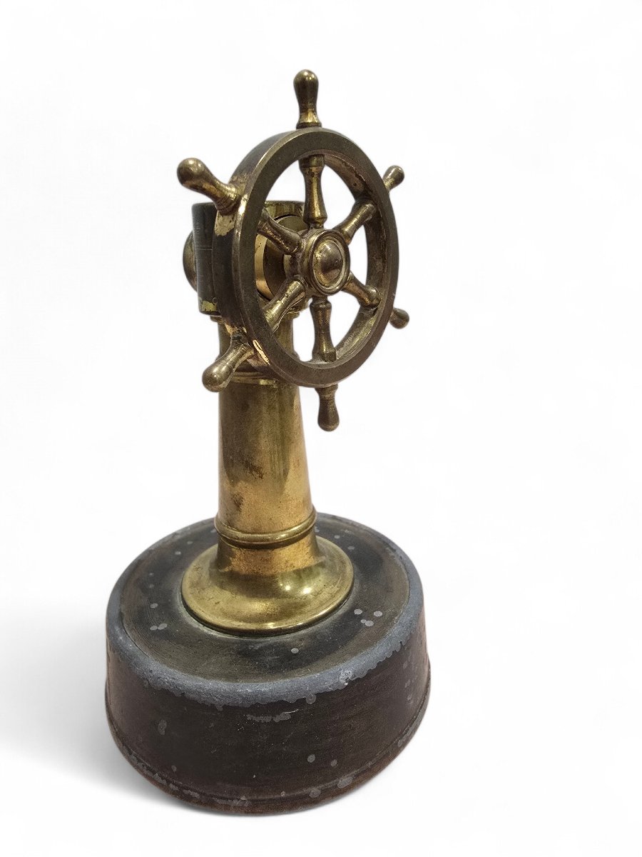 German Bronze Cigar Cutter In The Shape Of A Telegraph, Circa 1930-photo-4