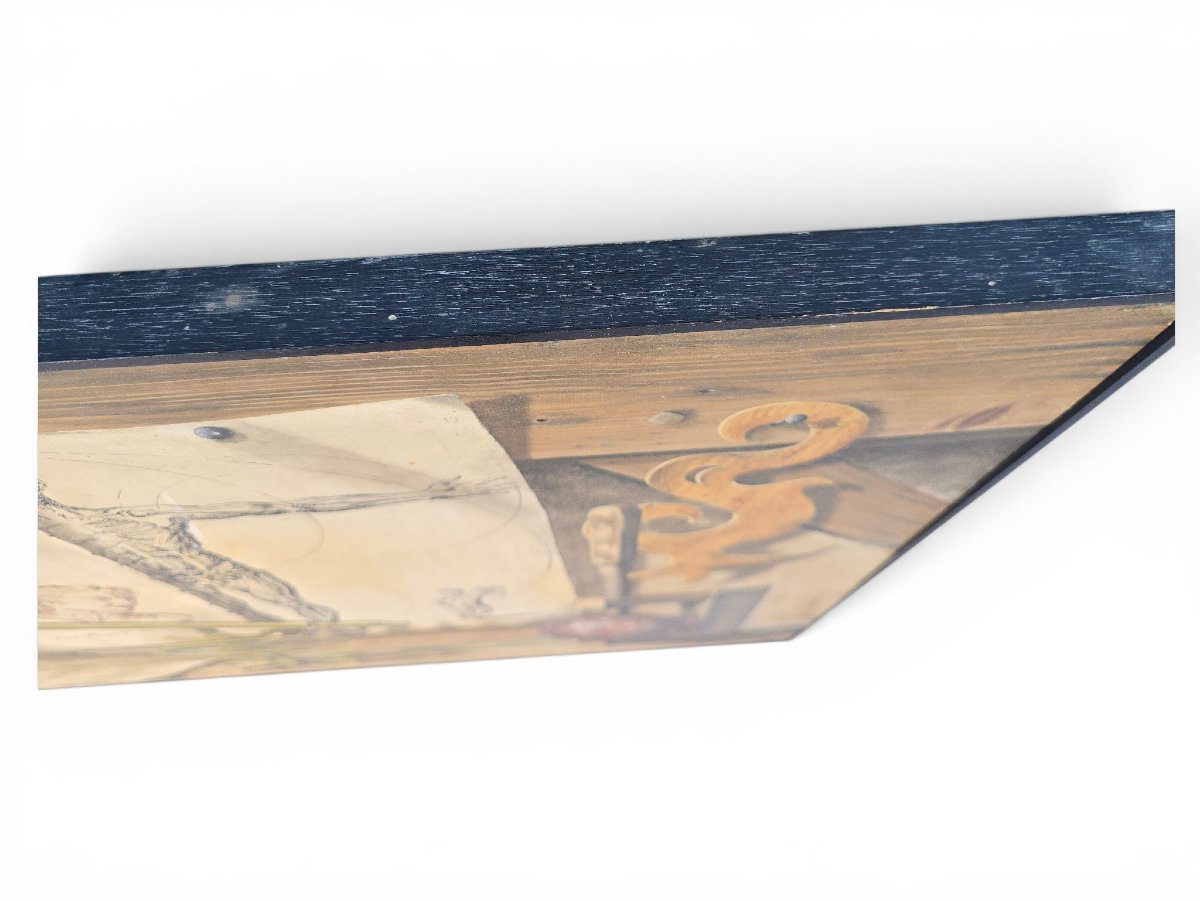 Peinture décorative à l'huile sur panneau de Lucien Mathelin-photo-7