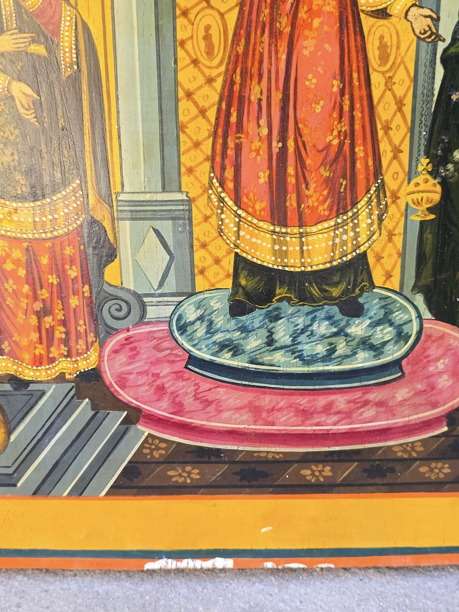 19th-century Orthodox Icon Depicting The Protection Of The Virgin Mary-photo-6