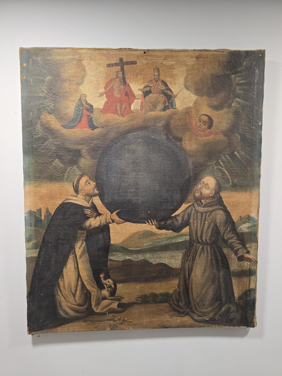 Peinture coloniale mexicaine du XVIIIe siècle, école baroque néo-hispanique-photo-2