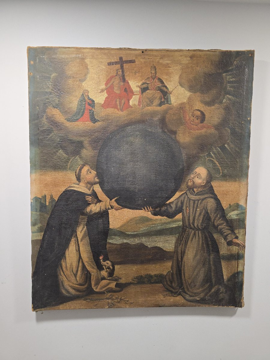 Peinture coloniale mexicaine du XVIIIe siècle, école baroque néo-hispanique-photo-3