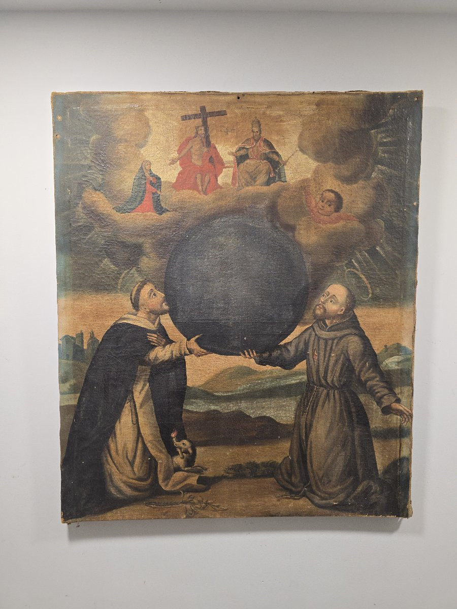 Peinture coloniale mexicaine du XVIIIe siècle, école baroque néo-hispanique-photo-4