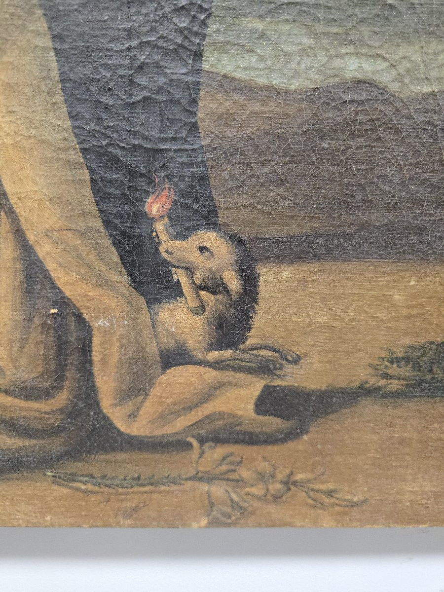 Peinture coloniale mexicaine du XVIIIe siècle, école baroque néo-hispanique-photo-2