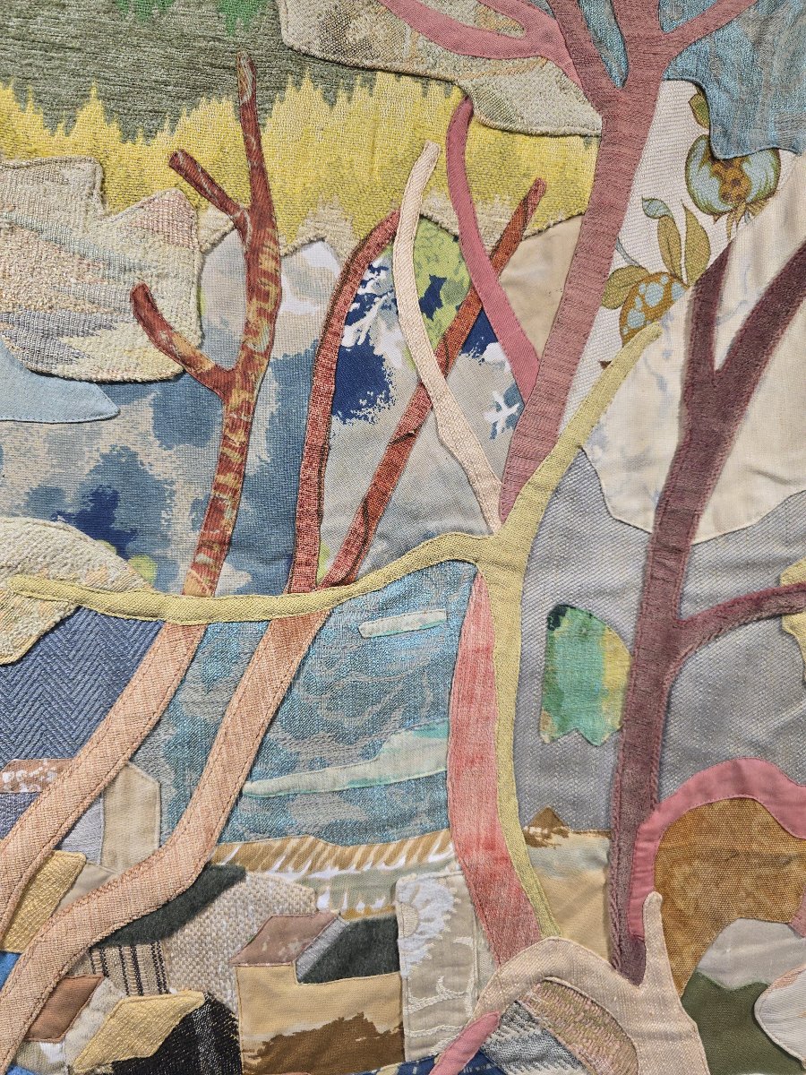 Grande tapisserie murale d'Antonio Sereix Codina, signée-photo-2