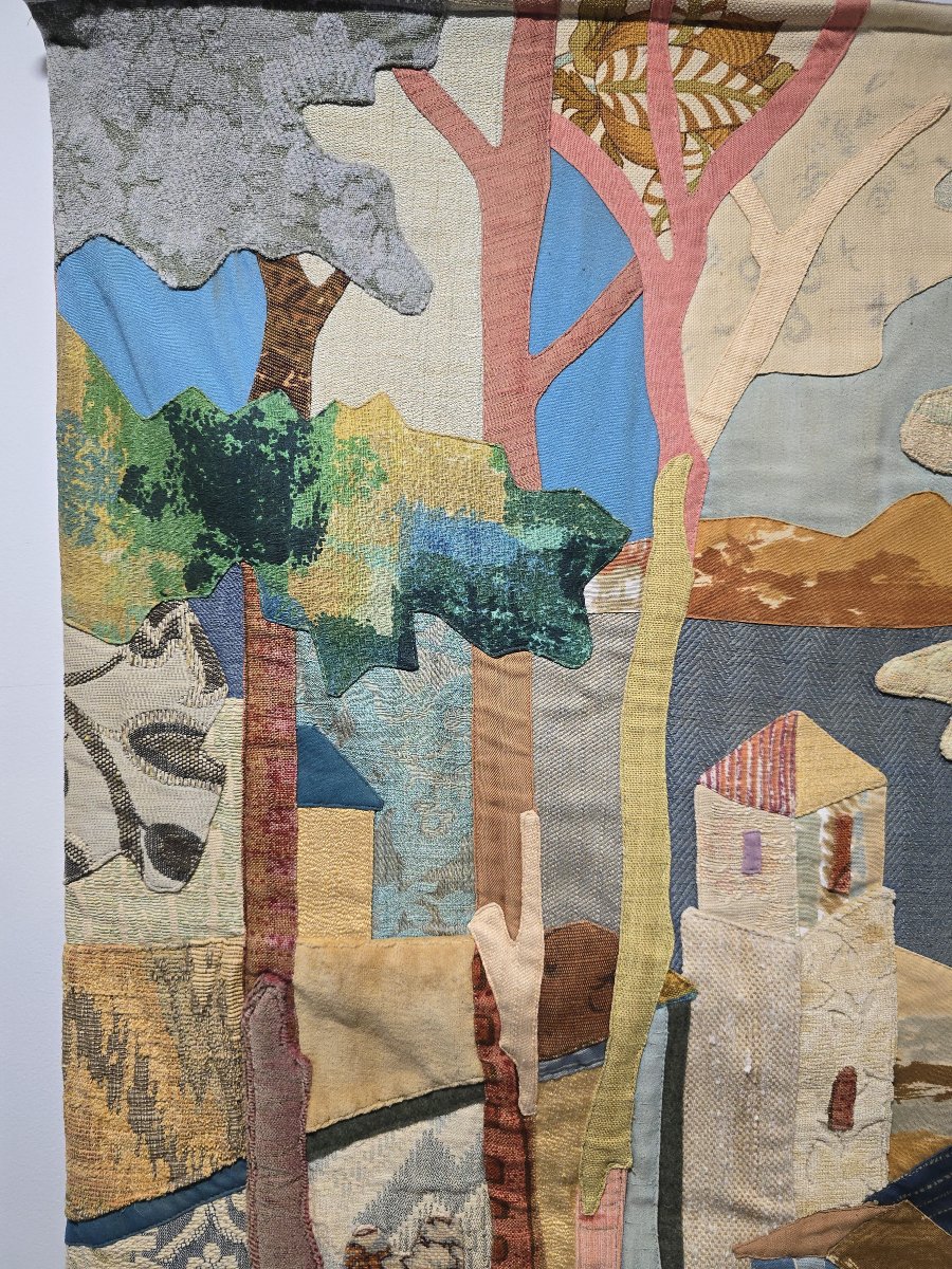 Grande tapisserie murale d'Antonio Sereix Codina, signée-photo-6