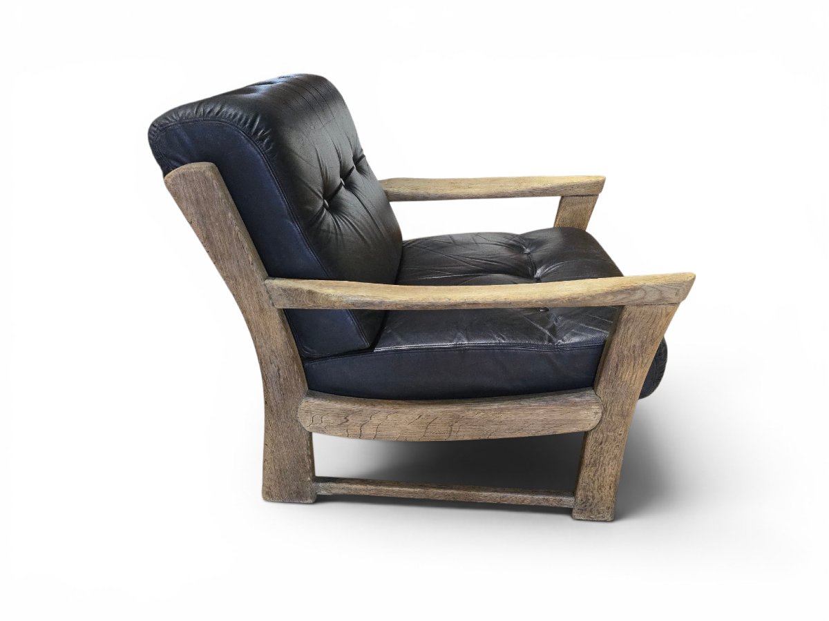 Rare fauteuil lounge brutaliste de Sonja Wasseur Atelier, Pays-Bas, années 1970-photo-4