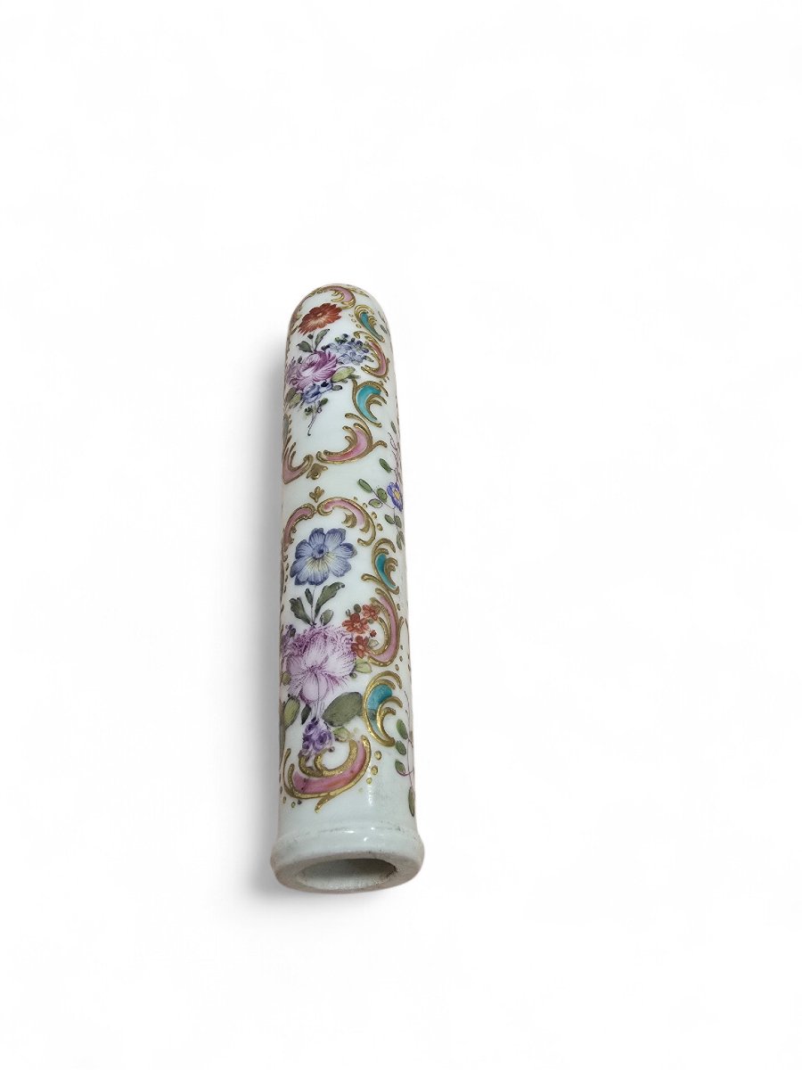 Hand-painted Porcelain Door Handle, 19th Century-photo-2