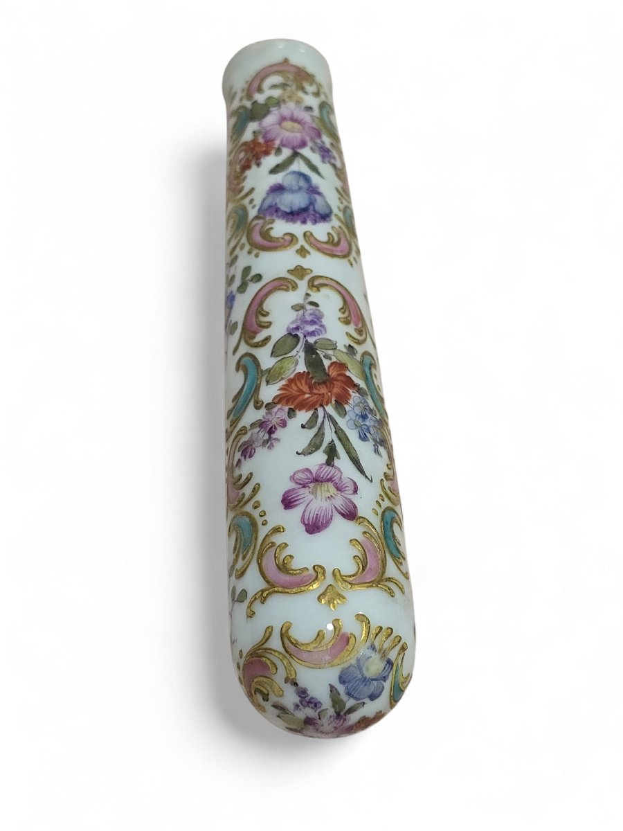 Hand-painted Porcelain Door Handle, 19th Century-photo-4