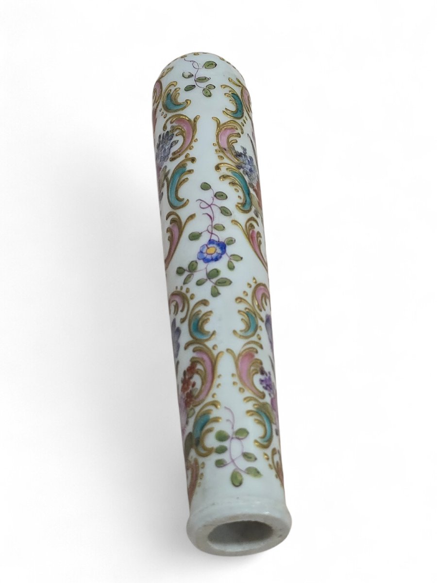 Hand-painted Porcelain Door Handle, 19th Century