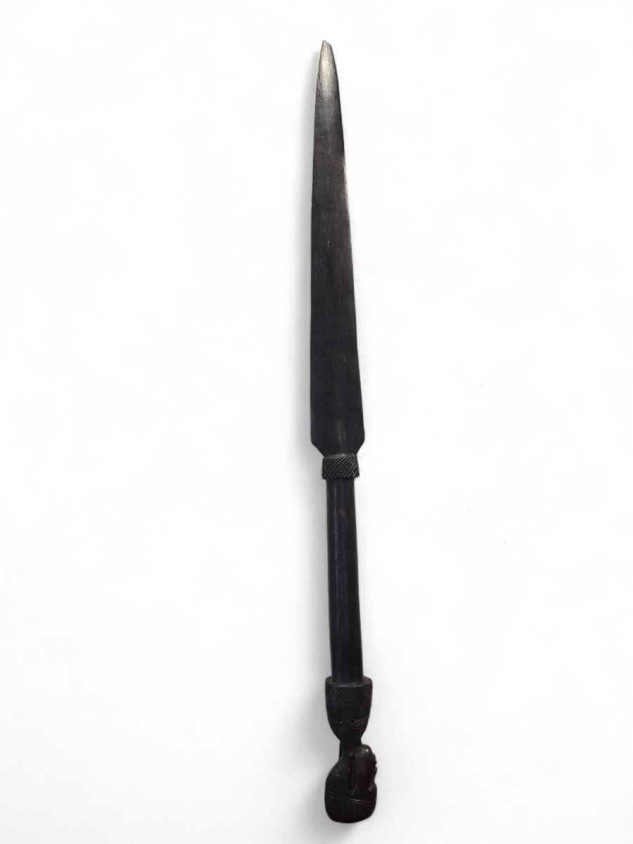 Large Maasai Ceremonial Dagger Made Of Ebony, 1960s