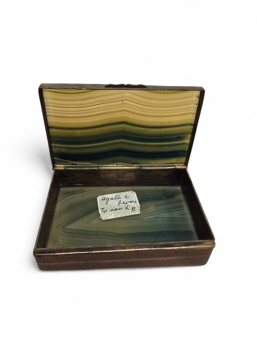 19th-century Agate Box With Gilded Bronze Mounts-photo-3