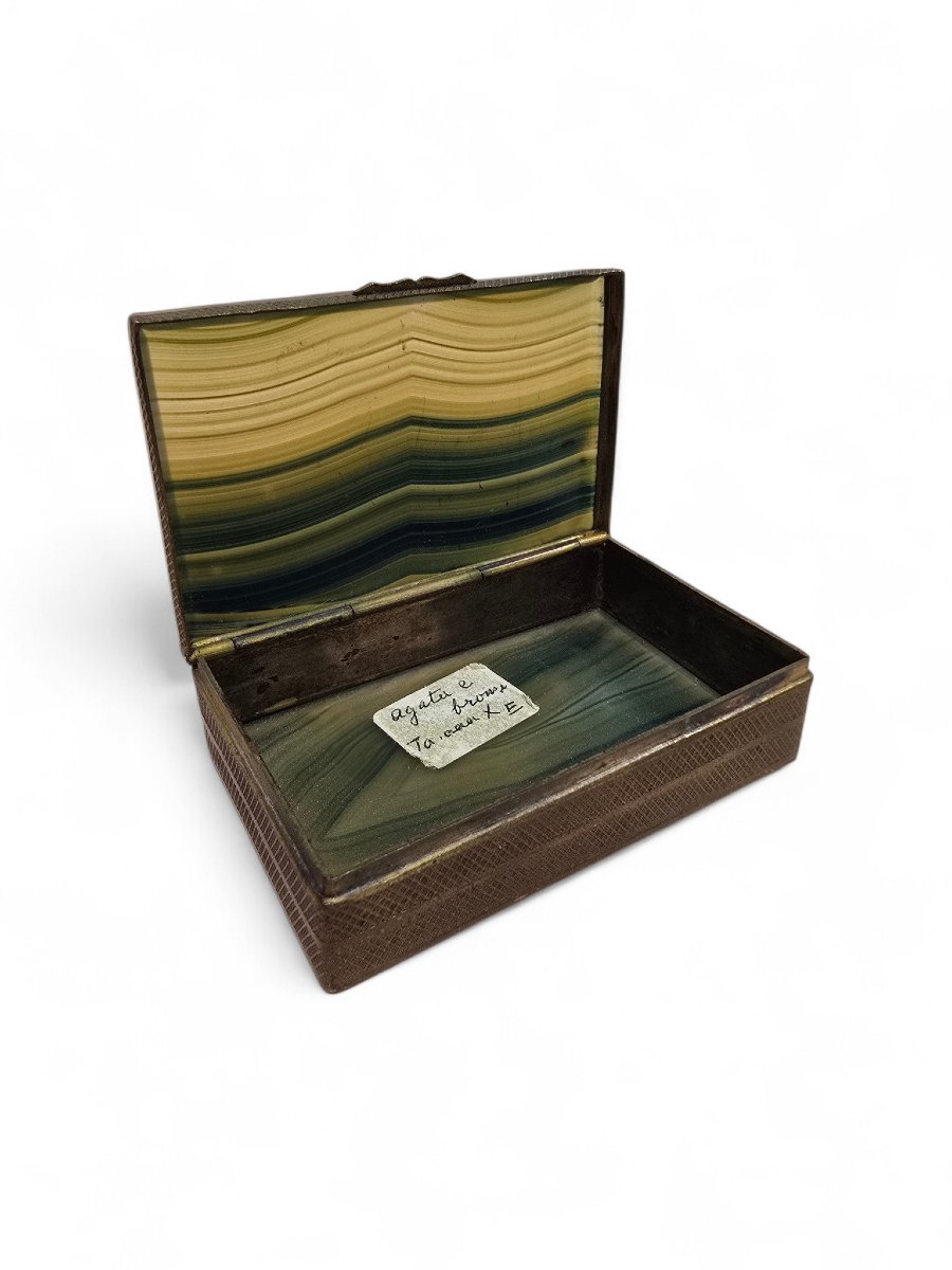 19th-century Agate Box With Gilded Bronze Mounts-photo-3