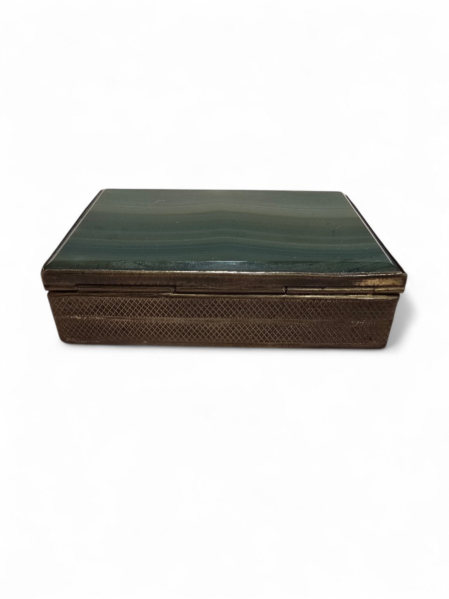 19th-century Agate Box With Gilded Bronze Mounts-photo-5