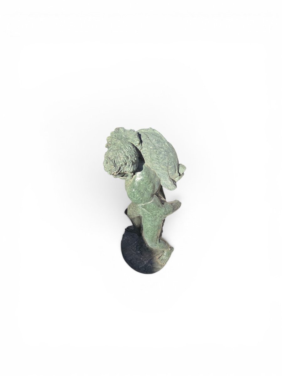 Sculpture d'Hercule en serpentine, XIXe siècle-photo-3