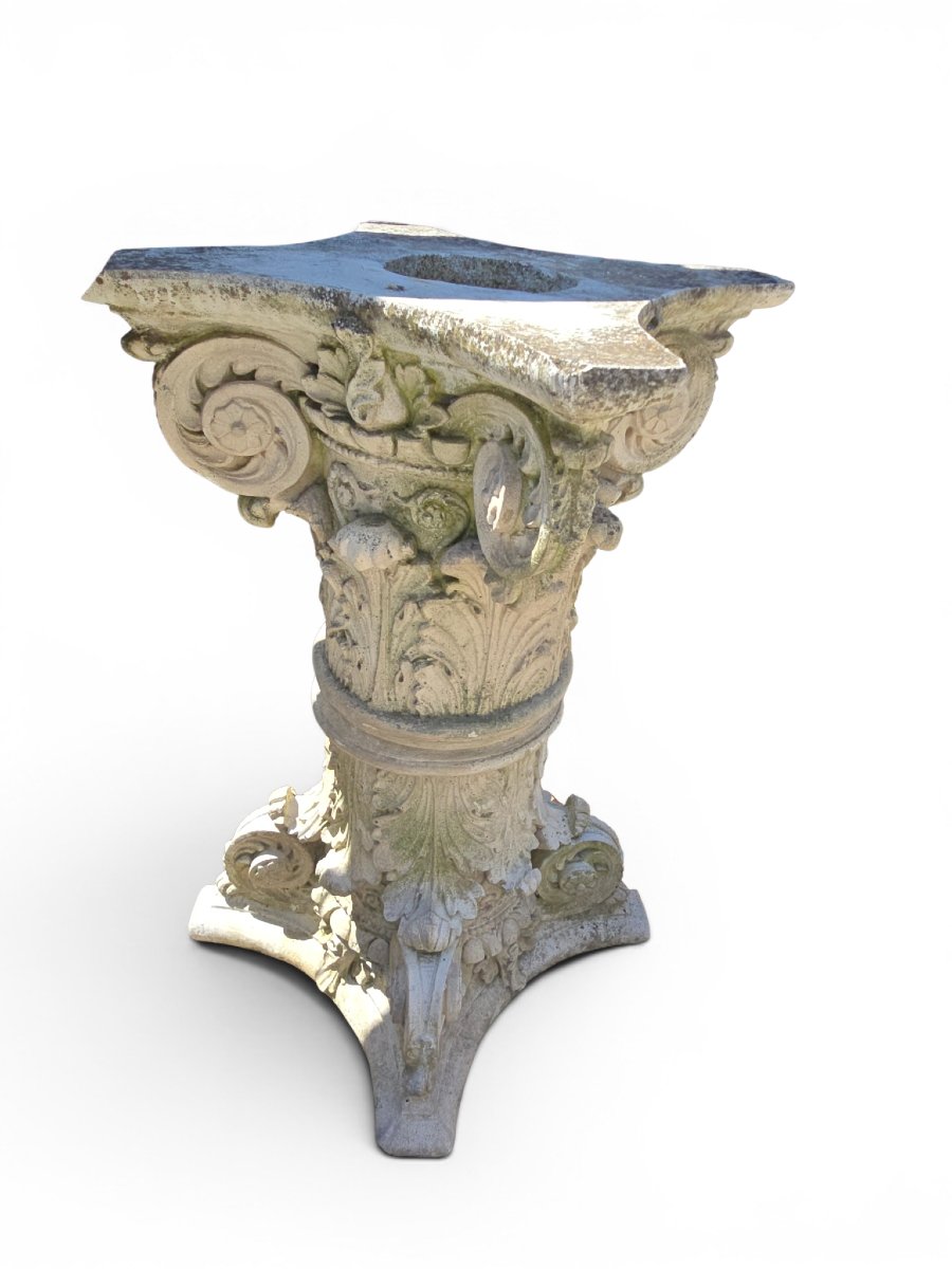 Pair Of Classic Plaster Capitals, 1950s
