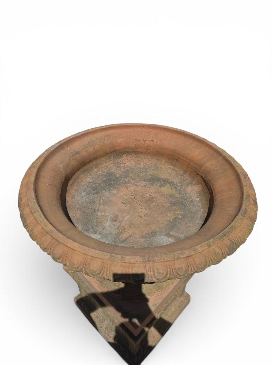 Pair Of Greek-style Terracotta Kraters, Second Half Of The 20th Century-photo-3