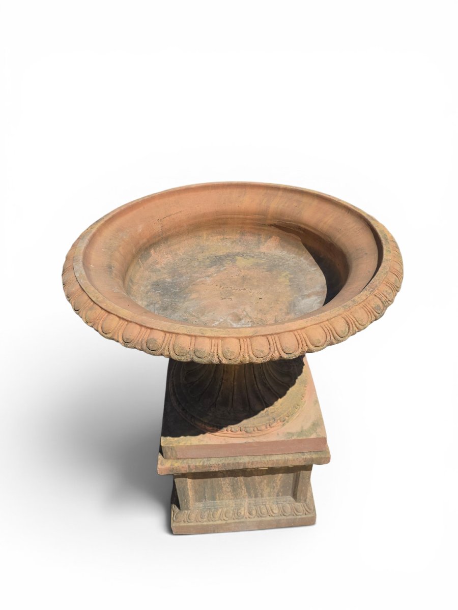 Pair Of Greek-style Terracotta Kraters, Second Half Of The 20th Century-photo-2