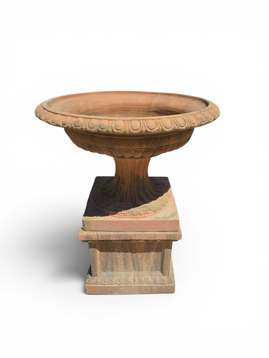 Pair Of Greek-style Terracotta Kraters, Second Half Of The 20th Century-photo-6