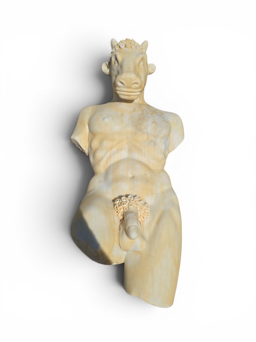 Marble Sculpture Of The Minotaur (greek Mythology)-photo-1